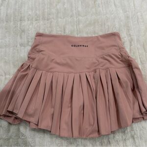 Goldhinge blush Pink Pleated Tennis Skirt size XS